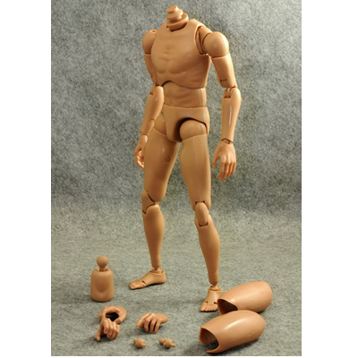B002 男款 黄皮肤色 宽肩 1/6 素体 BODY