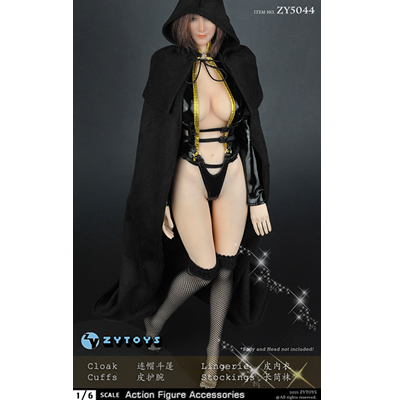 ZYTOYS-1/6 ZY5044女装连帽斗篷大衣套装