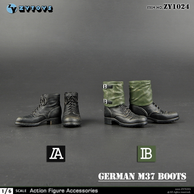 ZYTOYS 1/6 ZY1024 德军 M37靴 2款 兵人模型