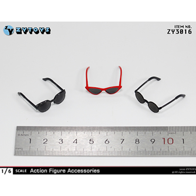 ZY3016--新款 女装 1/6 眼镜模型(3款）