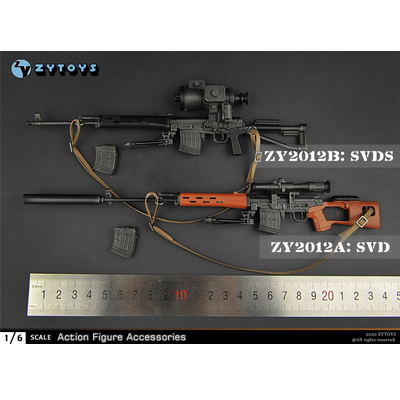 ZYTOYS 1/6 ZY2012A/B SVD&SVDS 狙击 兵人模型