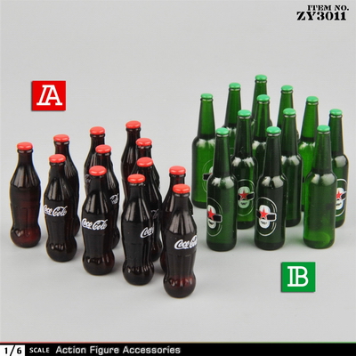 ZY3011A/B 2款 1/6 汽水瓶以及啤酒瓶 模型