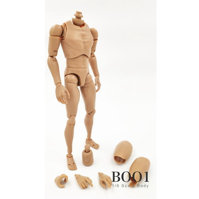 B001 男款 黄皮肤色 窄肩 1/6 素体 BODY 2019改良版