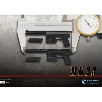 ZYTOYS--1/6 MK23 双色可选 ZY2009D