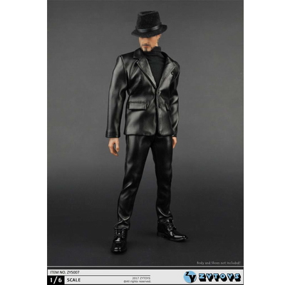 ZYTOYS 1/6 男款黑色皮衣服套装 ZY5007