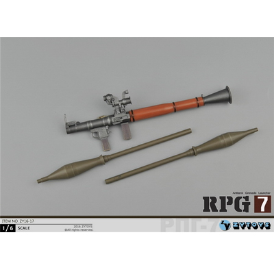 ZYTOYS - 1/6 RPG-7 反坦克火箭筒-木纹色隔热罩 (ZY16-17)