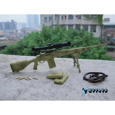 ZYTOYS－1/6 模型 M14 沙色款 （ZY8028B)