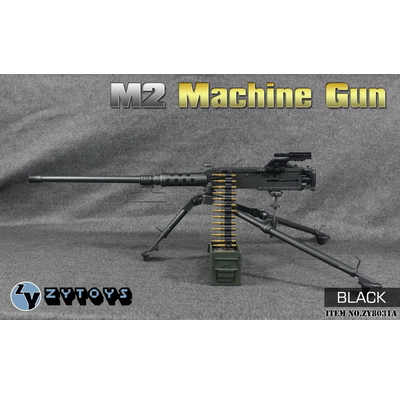ZYTOYS－1/6模型 M2勃朗宁重机枪 黑色 ZY8031A