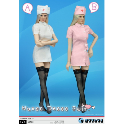 ZYTOYS - 1/6女护士装 套装/Nurse Dress Suit 2色 ZY16-18