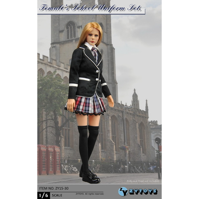 ZYTOYS - 1/6 女学生服套装 黑色西装款 ZY15-30