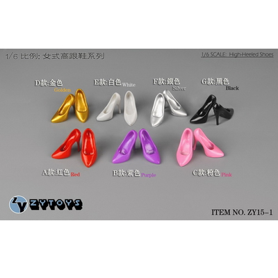 ZYTOYS -1/6 女式高跟鞋 7色 ZY15-1