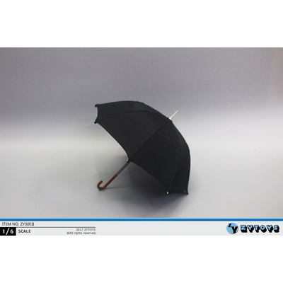 ZYTOYS 1/6 黑色雨伞 模型 ZY3003