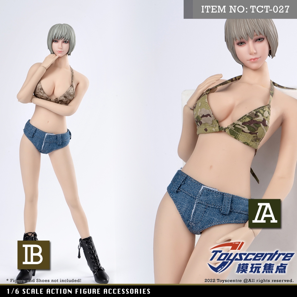 Toys sentre 1/6 女装 吊带背心+三角短裤套装 人偶 兵人TCT-027