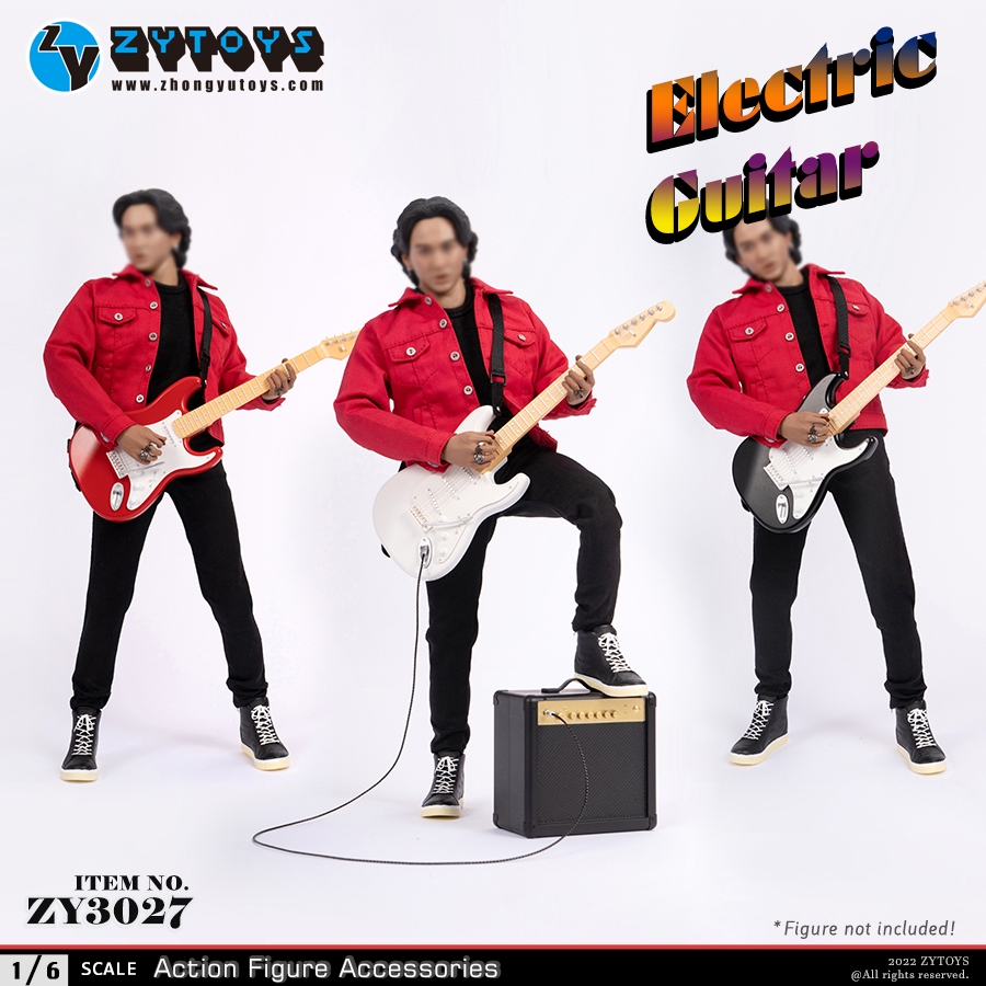 ZYTOYS 电吉他 1/6塑料 手办人偶模型 ZY3027（3个颜色）(图1)