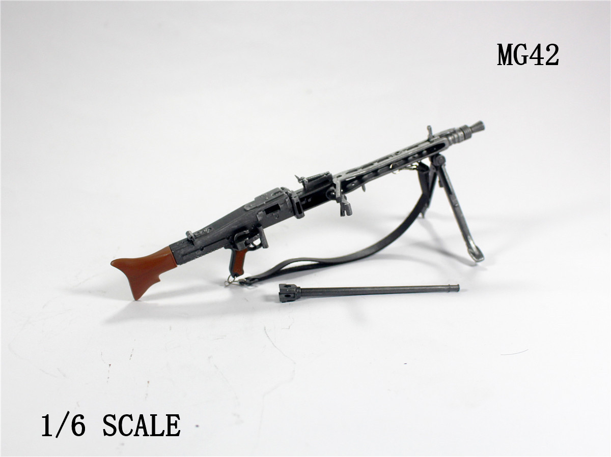 1/6 兵人 手办 塑料模型 WWII 德军 MG42 通用机枪(图6)
