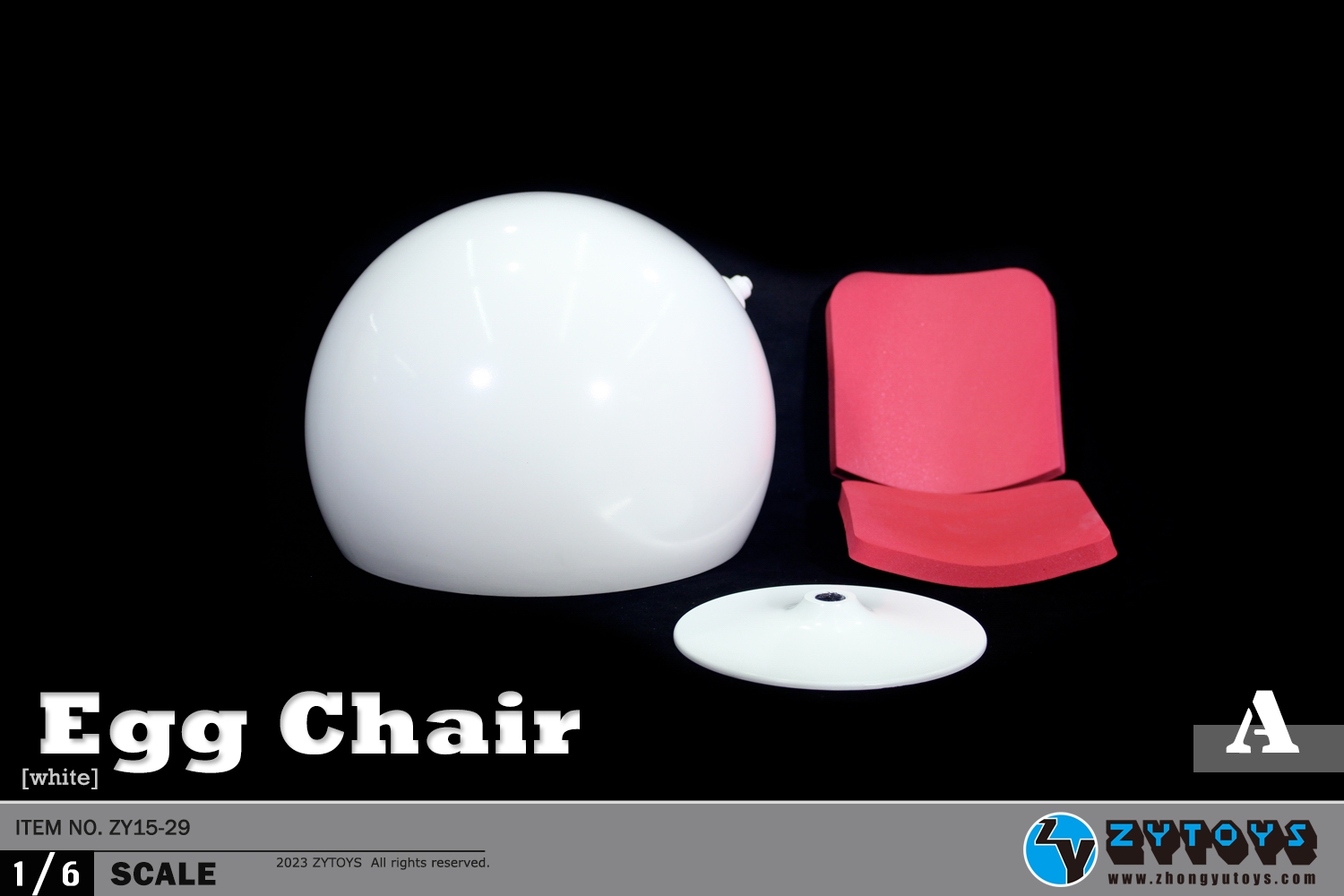 ZYTOYS-1/6 比例 太空椅 Egg Chair  (ZY15-29)(图8)