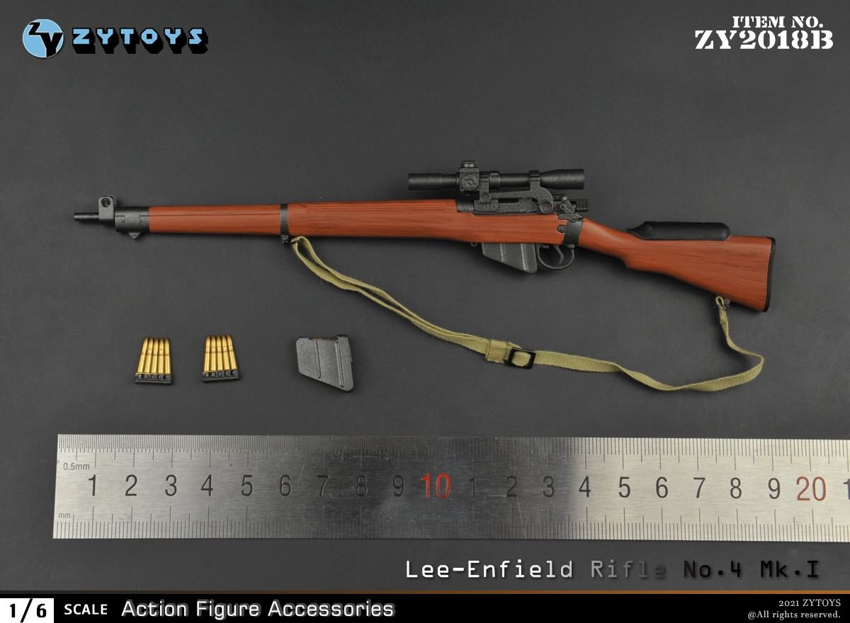 ZYTOYS 1/6 二战 塑料模型 ZY2018 英军 李恩菲尔德 NO4MKI(图7)