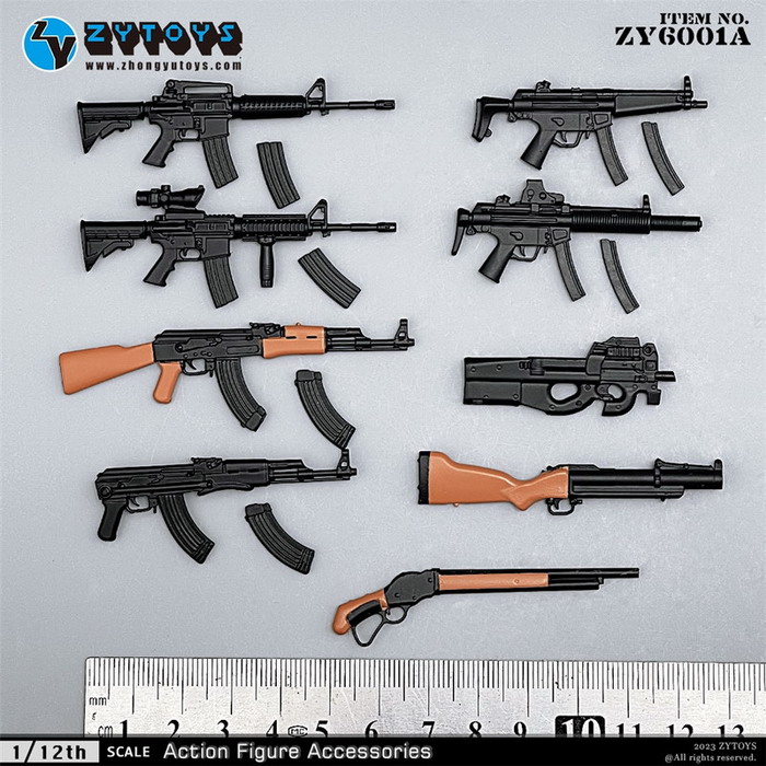 ZYTOYS 1/12 武器系列（第一弹上色完成品) ZY6001A
