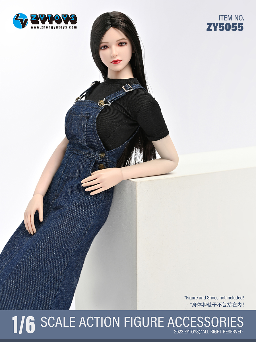 ZYTOYS 1/6女装 ZY5055 T恤牛仔裙套装(图6)