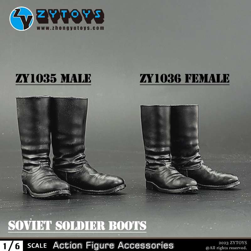 ZYTOYS 1/6 ZY1035&1036 苏军高筒靴 男&女款