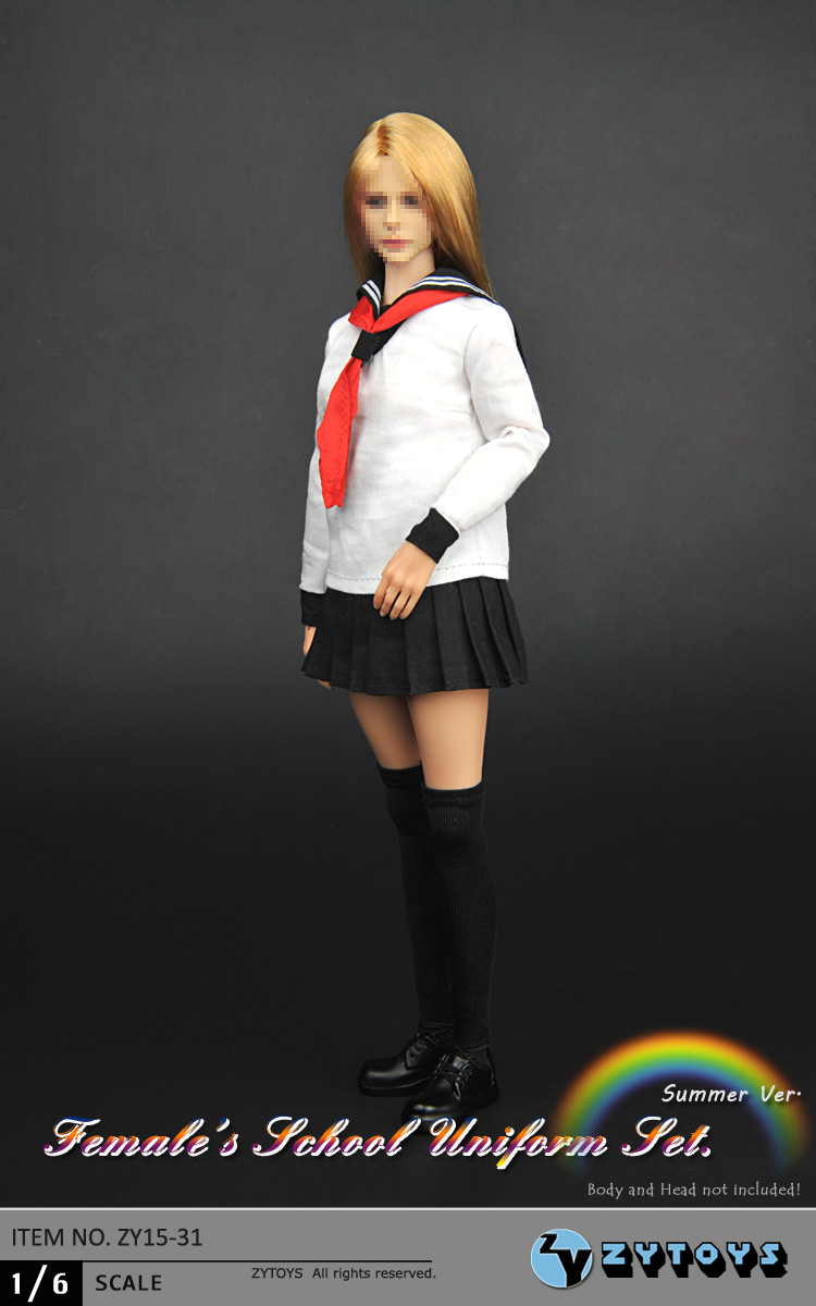 ZYTOYS 1/6 学生装 夏装 ZY15-31 (图4)