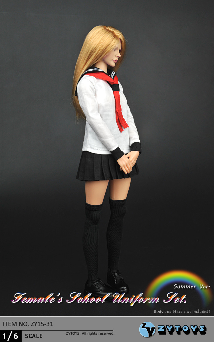 ZYTOYS 1/6 学生装 夏装 ZY15-31 (图3)