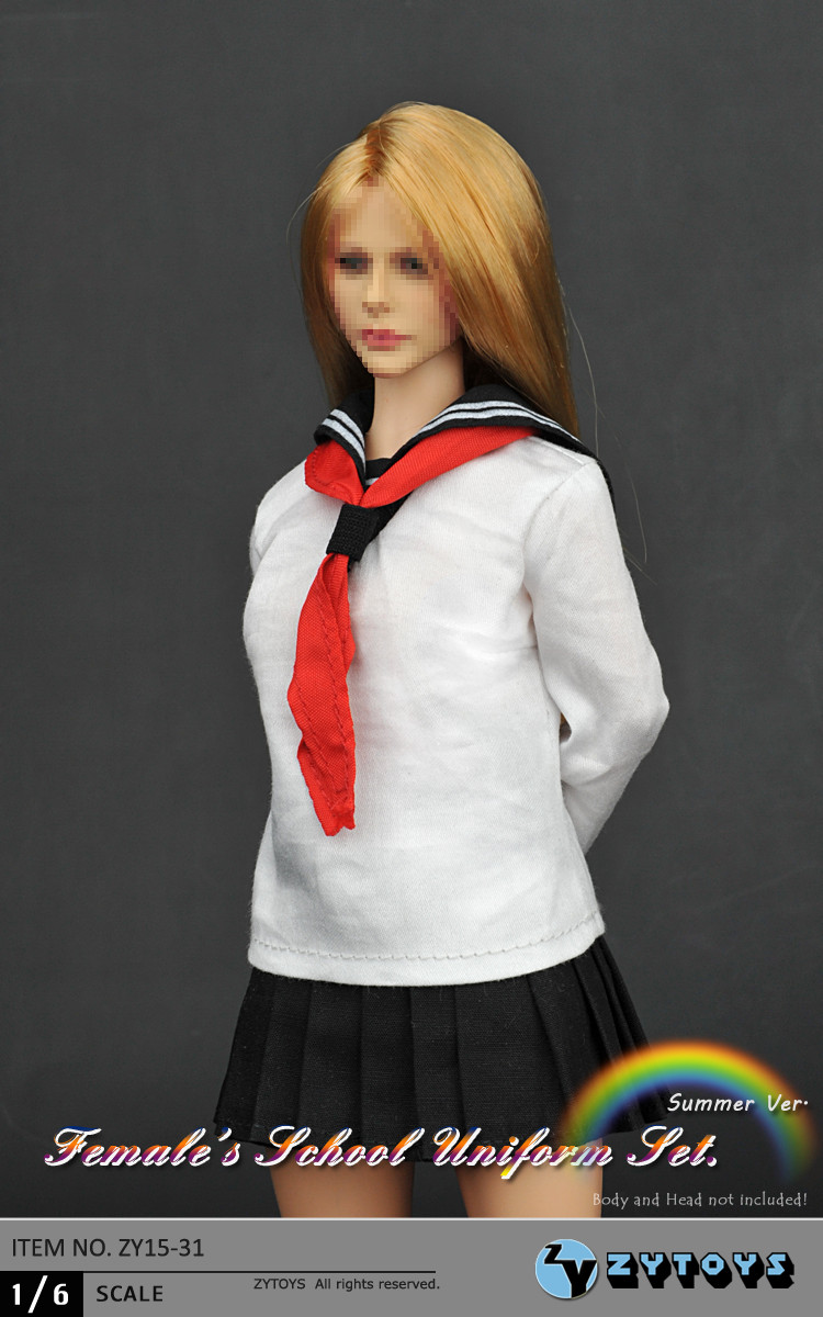 ZYTOYS 1/6 学生装 夏装 ZY15-31 (图6)