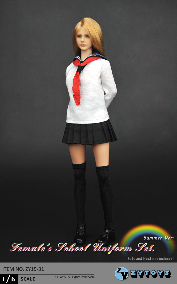 ZYTOYS 1/6 学生装 夏装 ZY15-31 (图1)