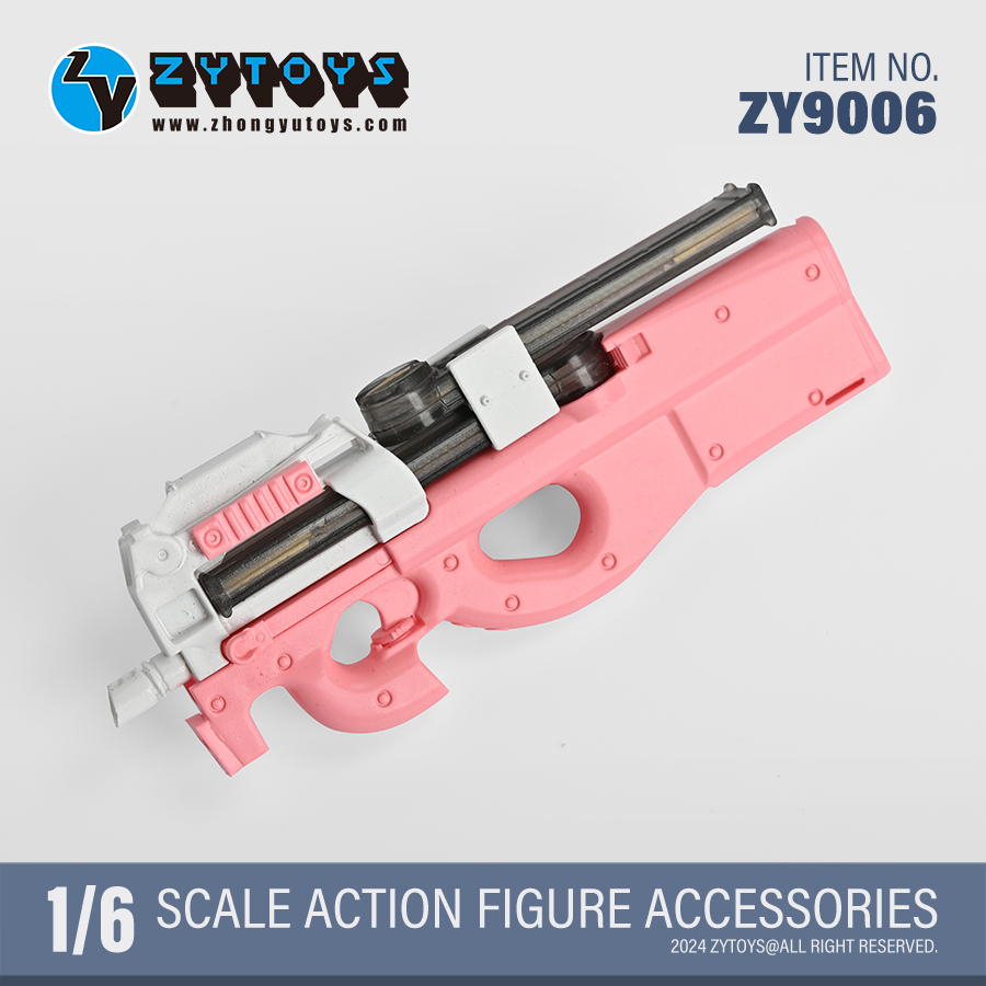 ZYTOYS 1/6 限定版 ZY9004-6 P90 彩色系列 模型(图8)