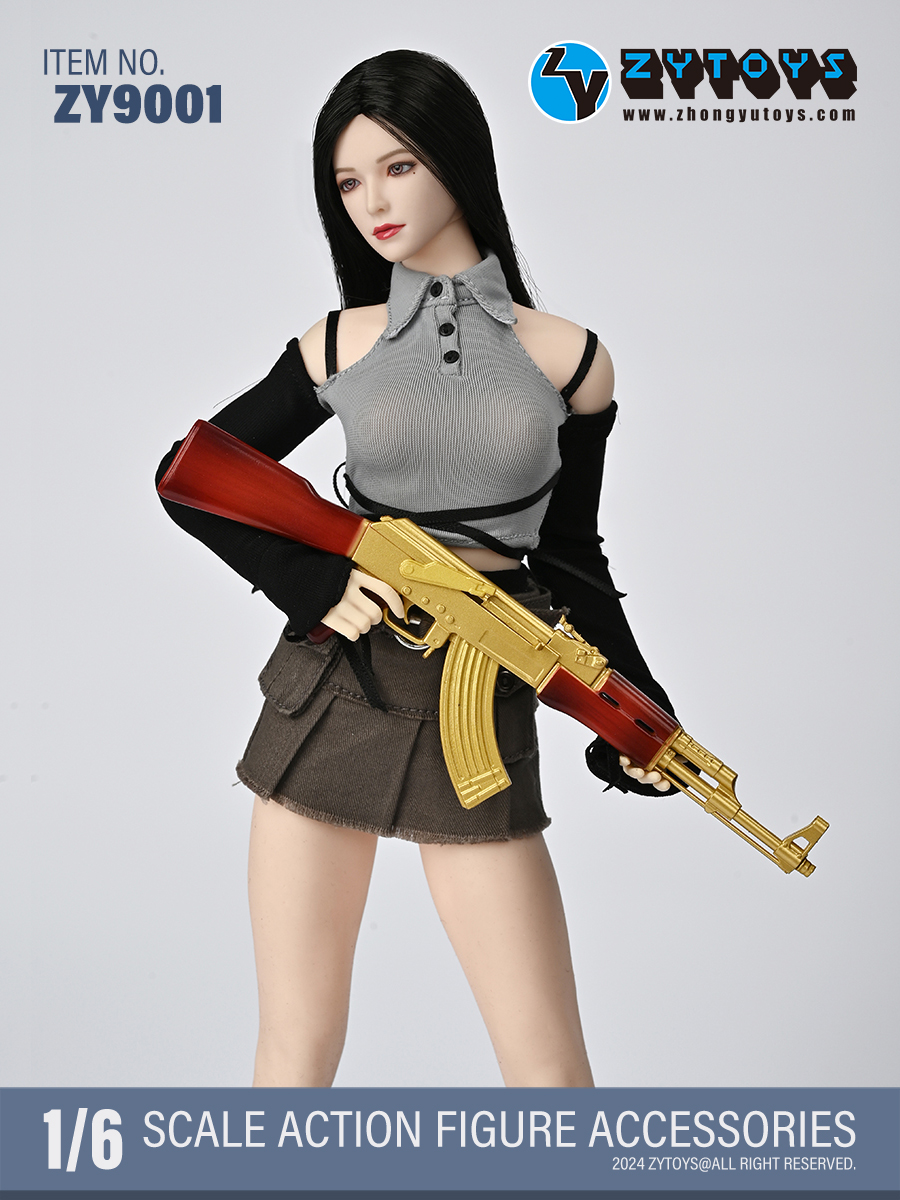 ZYTOYS 1/6 限定版 ZY9001-3 AK47彩色系列 模型(图3)