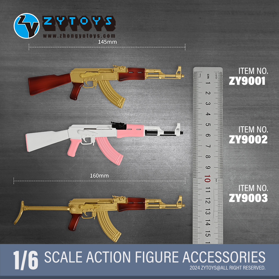ZYTOYS 1/6 限定版 ZY9001-3 AK47彩色系列 模型