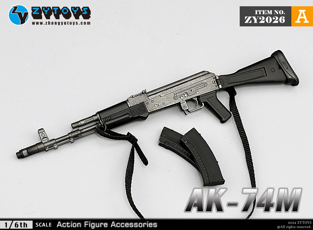 ZYTOYS 1/6 ZY2026 AK74M突击步枪 模型系列(图3)