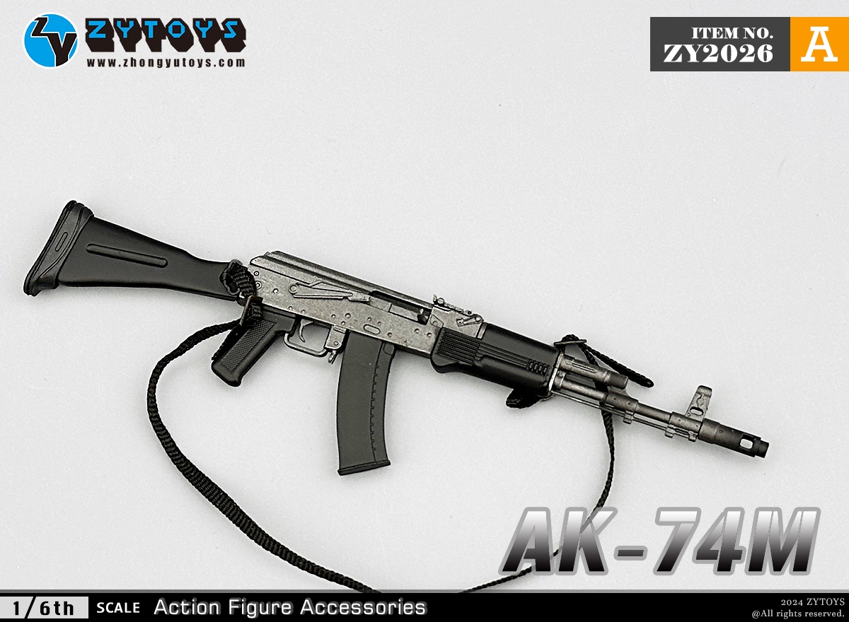 ZYTOYS 1/6 ZY2026 AK74M突击步枪 模型系列(图2)