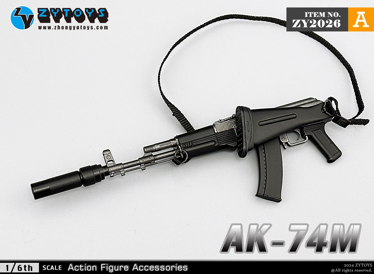 ZYTOYS 1/6 ZY2026 AK74M突击步枪 模型系列(图5)