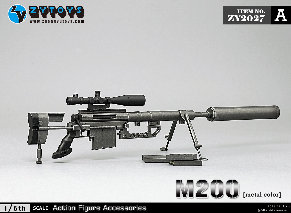 ZYTOYS 1/6 ZY2027 M200狙击枪 模型系列(图6)