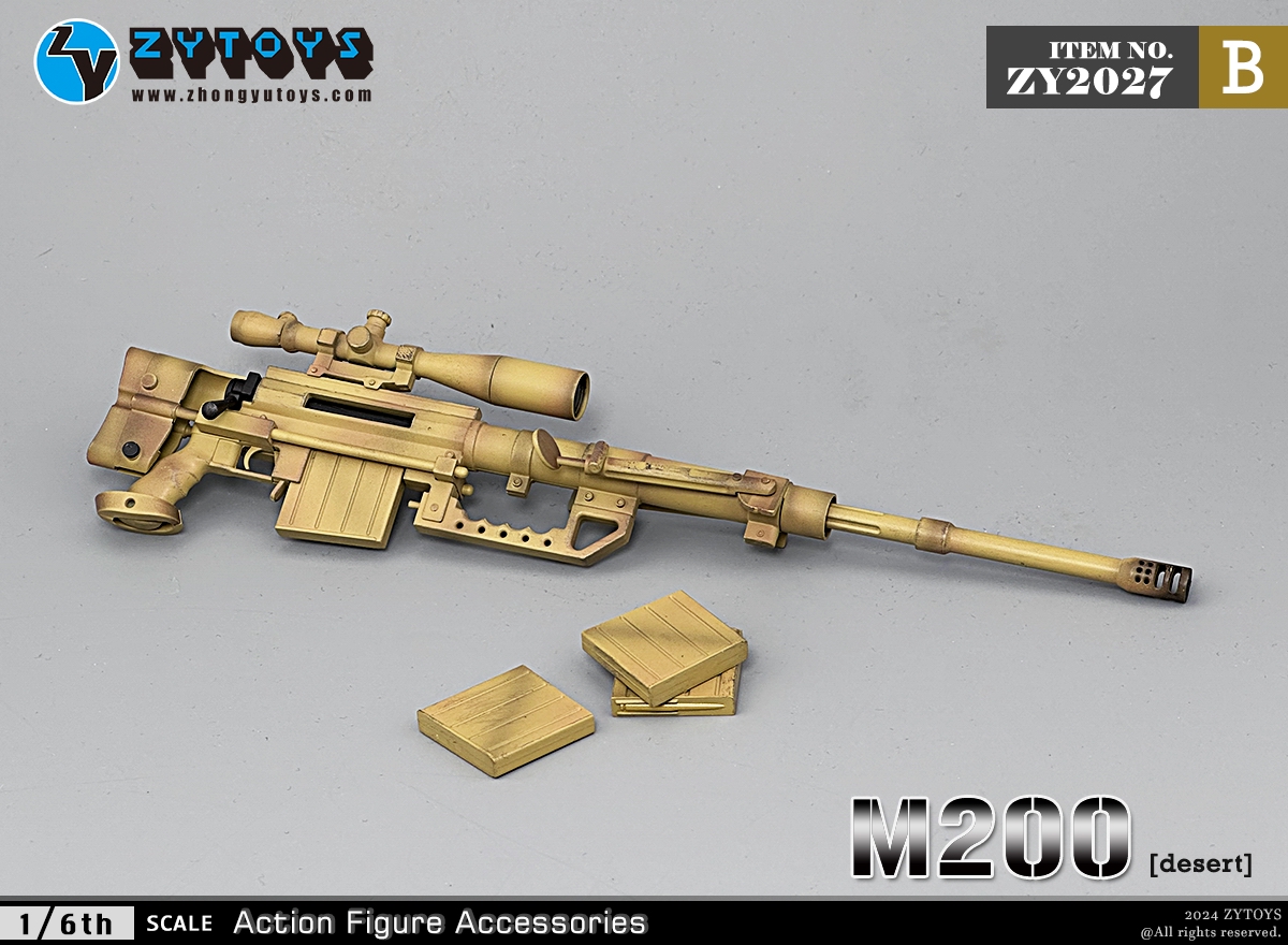 ZYTOYS 1/6 ZY2027 M200狙击枪 模型系列(图9)