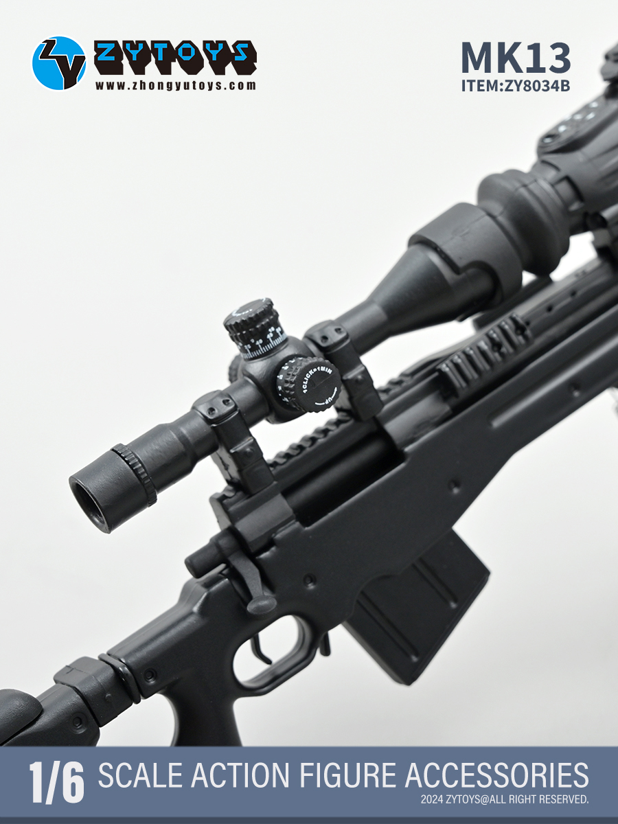 ZYTOYS 1/6 MK13 狙击步枪 模型 ZY8034B(图3)