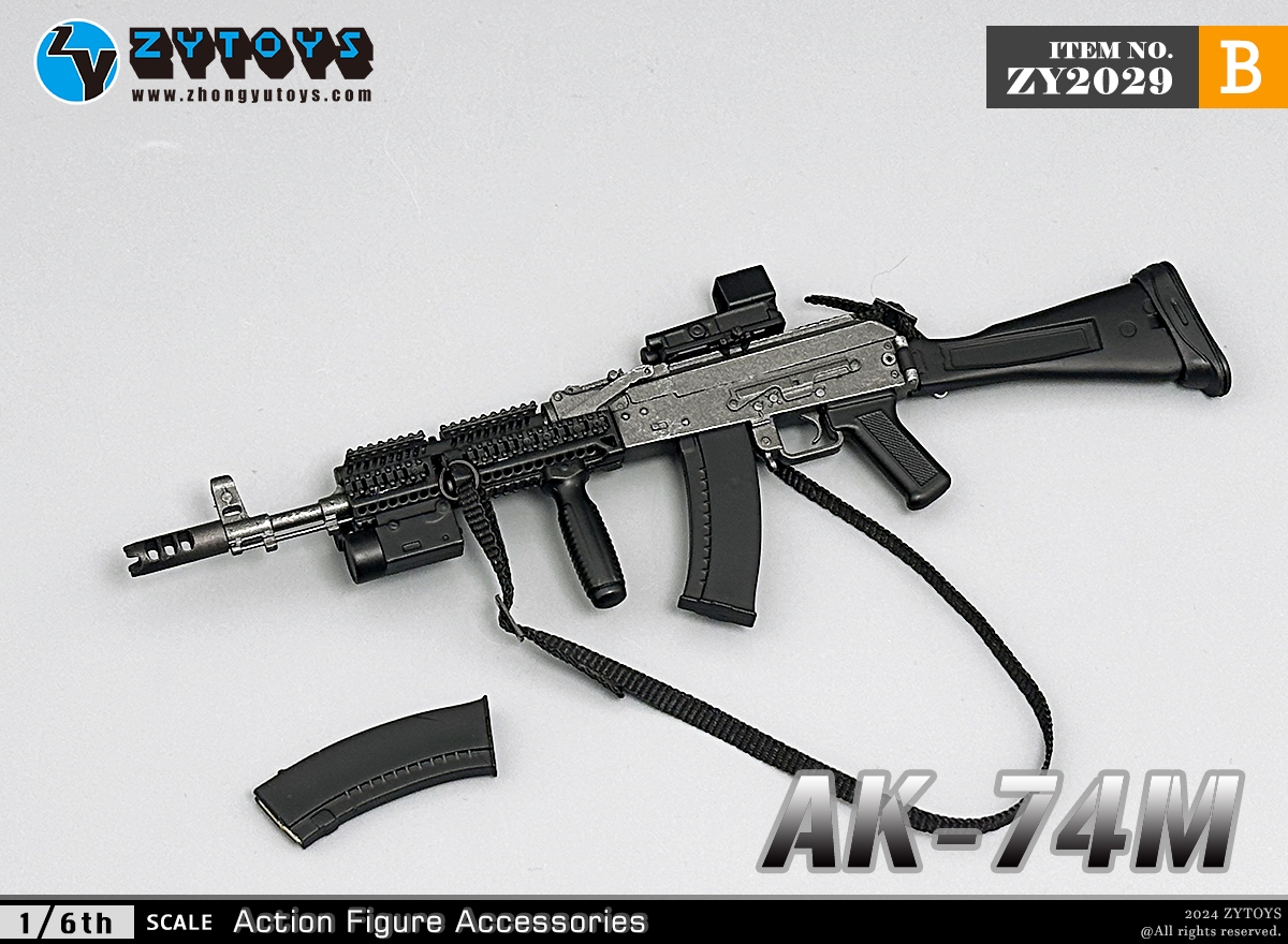 ZYTOYS 1/6 ZY2029 AK74M突击步枪 模型系列(图10)
