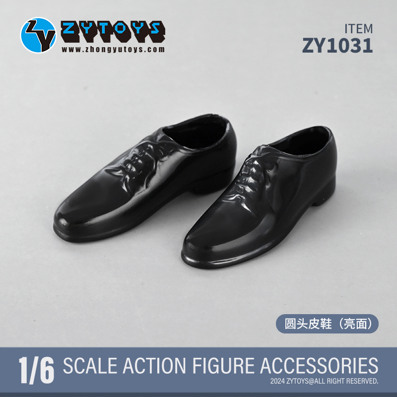 ZYTOYS 1/6 兵人手办人偶模型潮流 男装 方头圆头西装皮鞋 (图14)