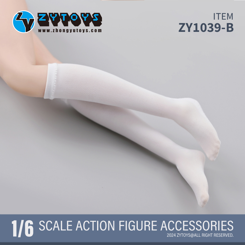 ZYTOYS 1/6 ZY1039 女款袜子 学生袜子(图2)