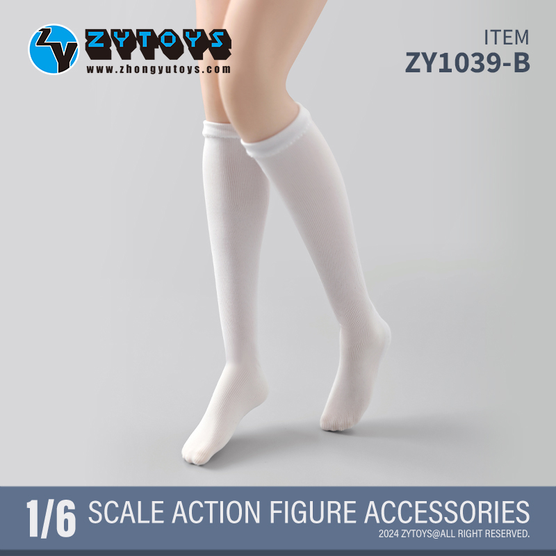 ZYTOYS 1/6 ZY1039 女款袜子 学生袜子(图1)