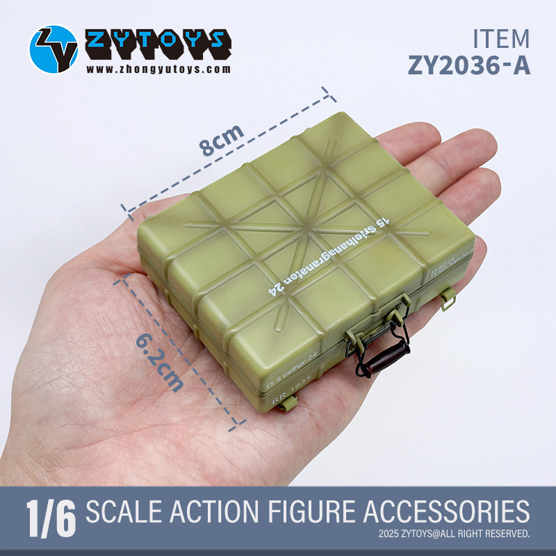ZY2036A兵人1/6沙色手榴弹箱套装