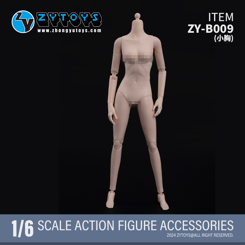 ZYTOYS女素体1/6 半包胶女素体 白肤