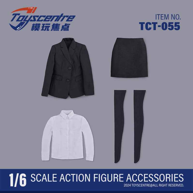 TCT-055女款1/6黑色西装裙套装