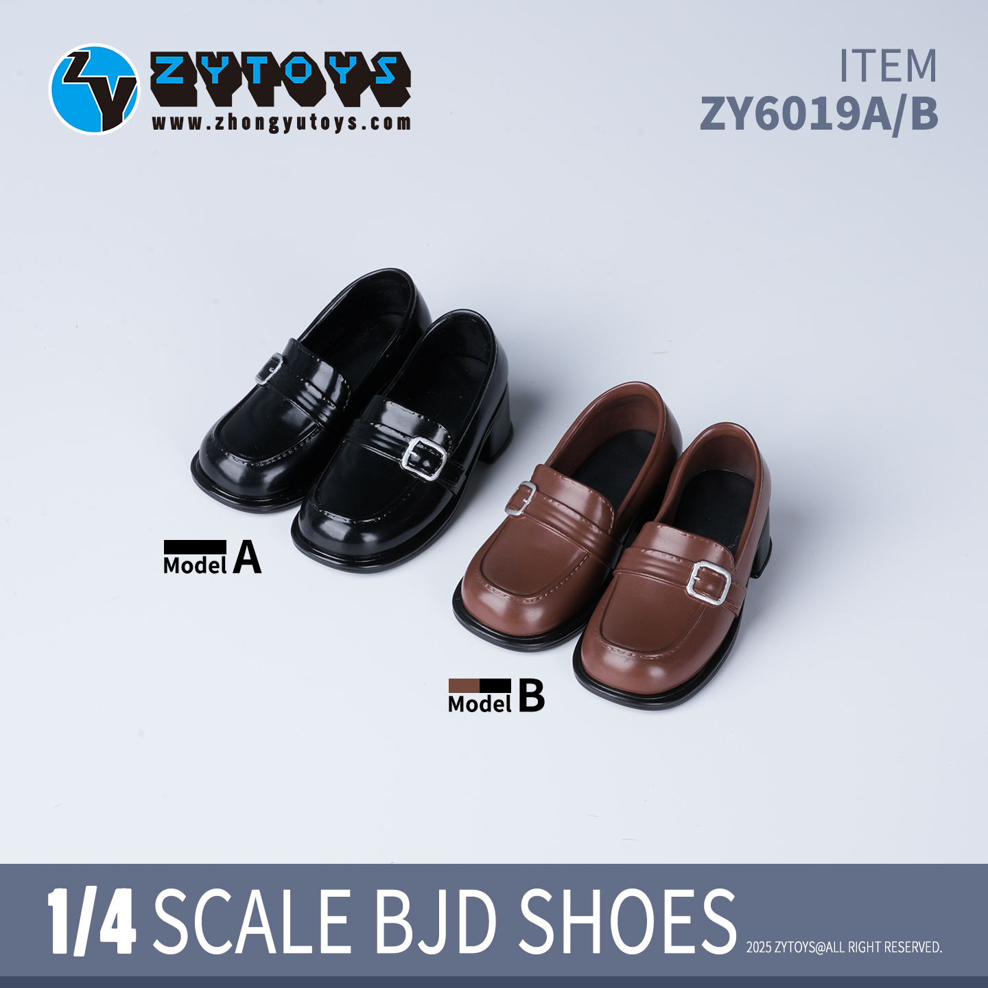 ZY6019 四分BJD乐福鞋制服鞋娃鞋(图1) 01主图_不同颜色.jpg