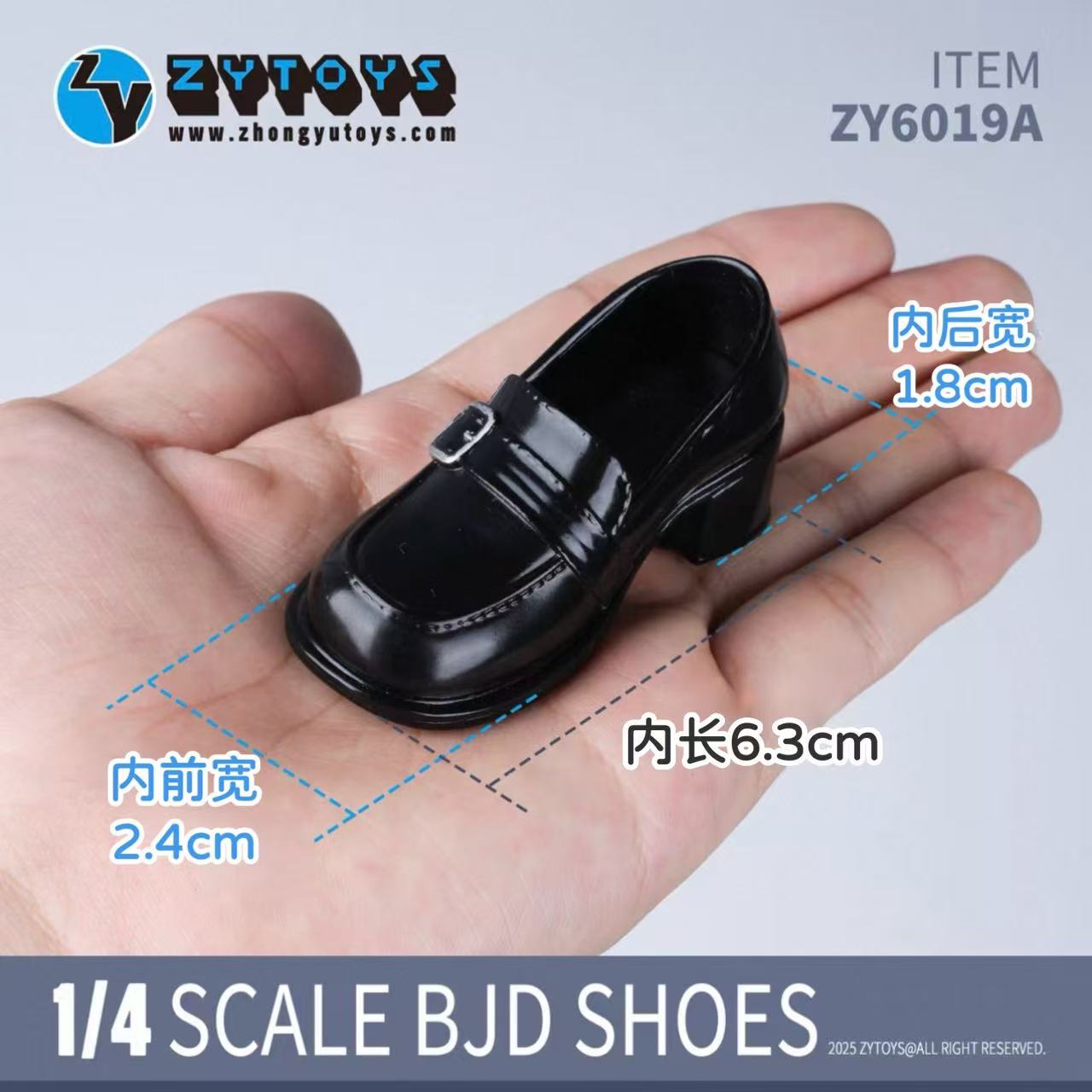 ZY6019 四分BJD乐福鞋制服鞋娃鞋(图2) ZY6019有尺寸.jpg