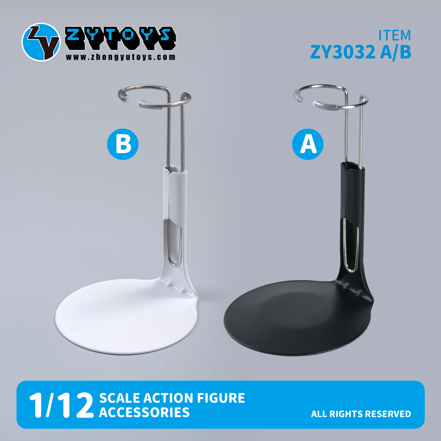 BJD 1/12 娃娃 金属支架 支撑架 ZY6032/33(图2) ZY3032.jpg