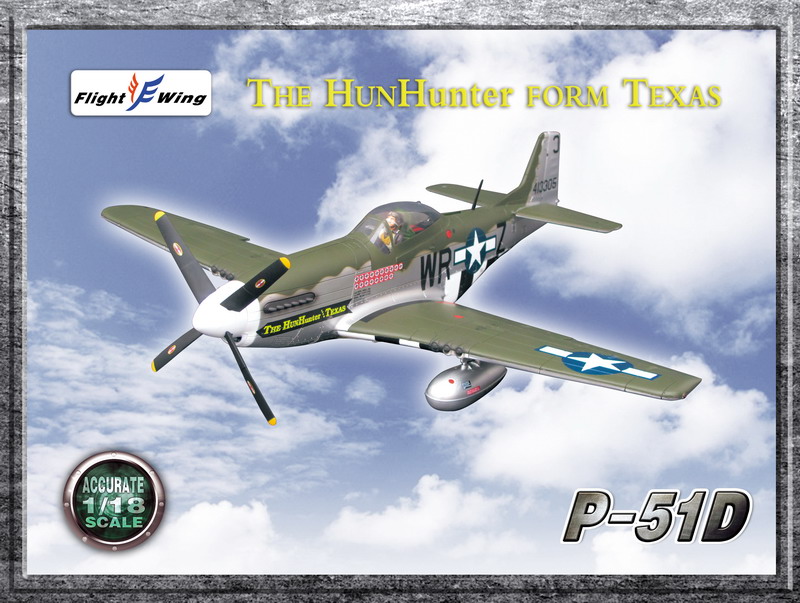 Flight Wing 1/18 P51D P51 战斗机飞机模型(2个颜色)(图22)