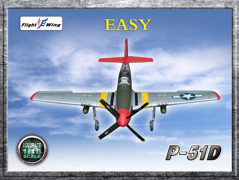 Flight Wing 1/18 P51D P51 战斗机飞机模型(2个颜色)(图11)