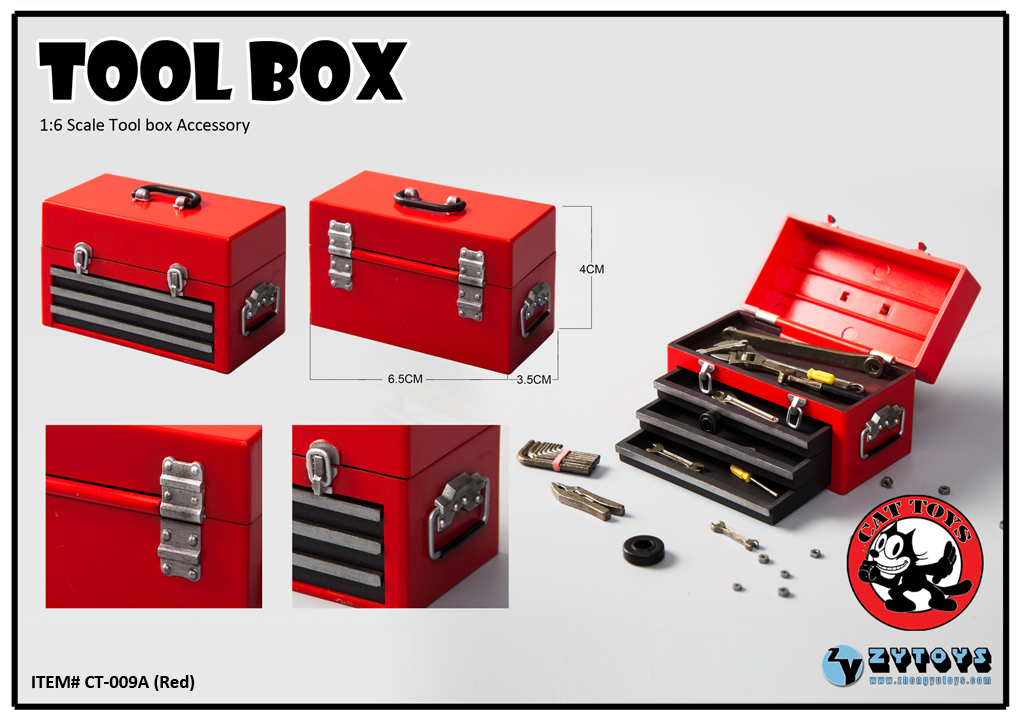 ZYTOYS/CAT TOYS 1/6 工具箱 CT009 模型 4色(图15)